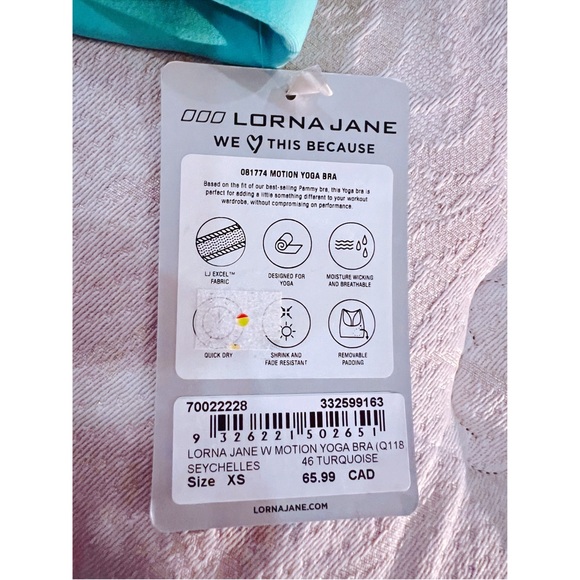 SOLD-NWT- Lorna Jane Motion Yoga Bra - Picture 8 of 9